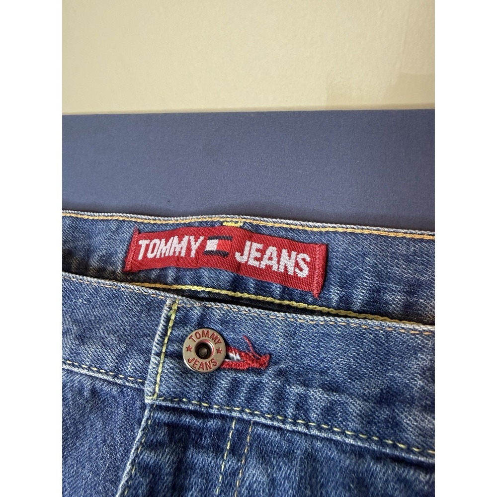 Tommy Jeans Men's Blue Denim Straight Leg Regular Fit Jeans w/ Pockets - Picture 2 of 6